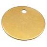 25mm Brass Disc Key Tag