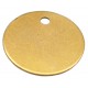 32mm Brass Disc Key Tag