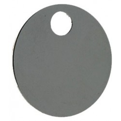 32mm Self Coloured Aluminium Disc Key Tag