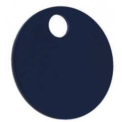 32mm Blue Coloured Aluminium  Disc Key Tag