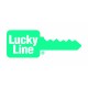 Genuine Lucky Line 'Twisty' stainless steel security cable key ring