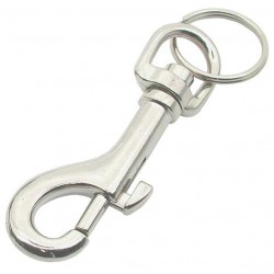 80mmHeavy Duty G-Clip/Trigger Hook with Split Ring