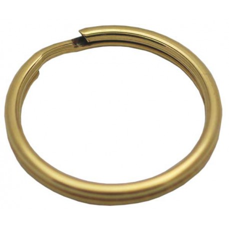 Solid Brass Split Rings, 28mm, loose