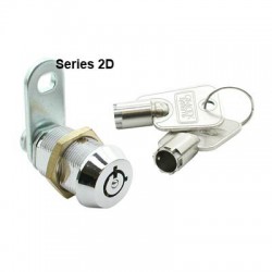 7 pin, die-cast alloy cam lock, 25mm, keyed to differ. Key removable at 12 and 3 o'clock