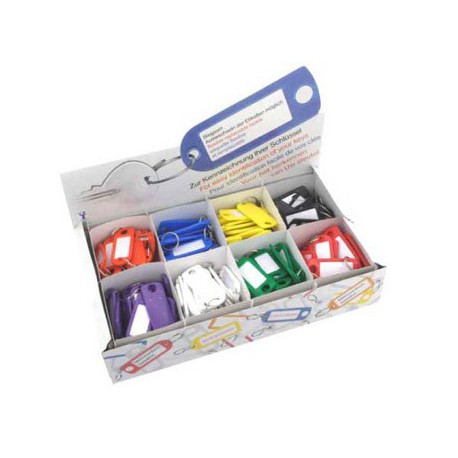 Key Tags, box of 200, assorted colours