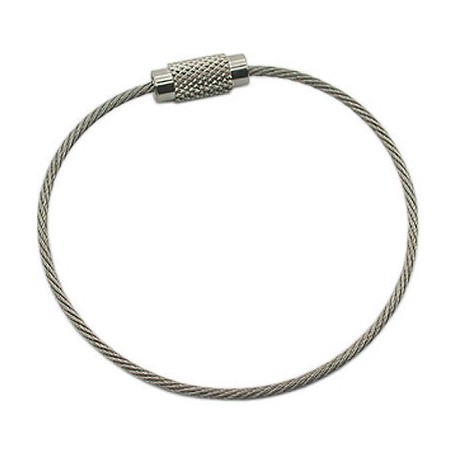 Wire Rope Key Ring, 15cm