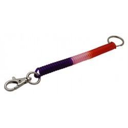 LOT 100 WRIST COIL SPIRAL KEY CHAIN KEY RING HOLDER-6 COLOR AVAILABLE FREE SHIP 